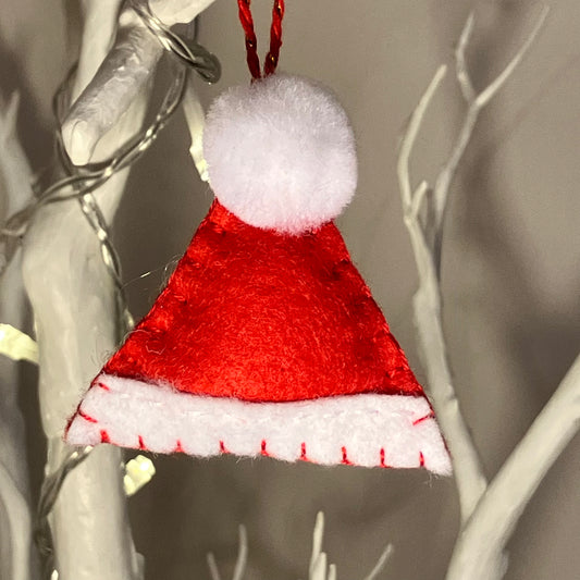 Santa Hat Small Christmas Tree Decoration