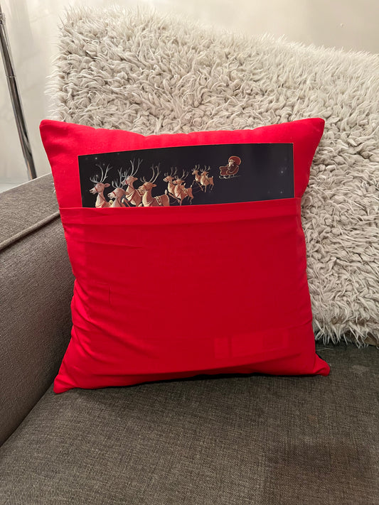 Mr Claus Children's Book Cushion
