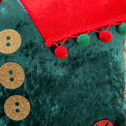 Personalised Elf Jumper Book Cushion