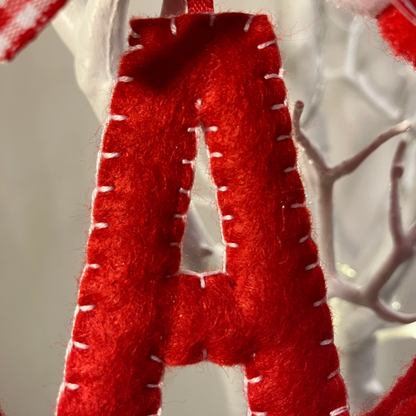 Personalised Pom-Pom Christmas Tree Decoration