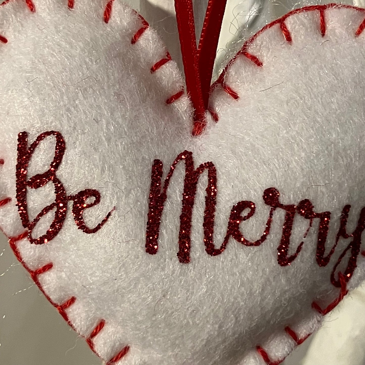 "Be Merry" Heart Small Christmas Tree Decoration