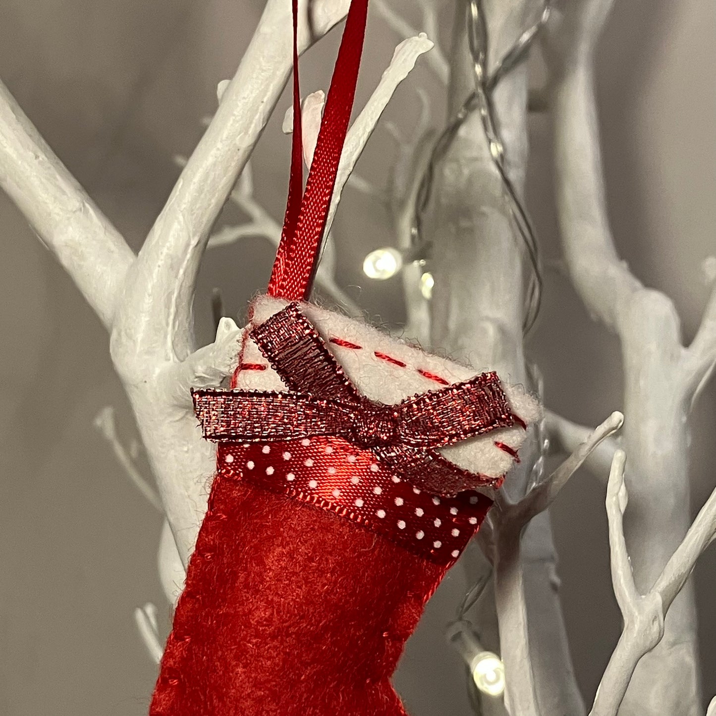 Stocking Small Christmas Tree Decoration