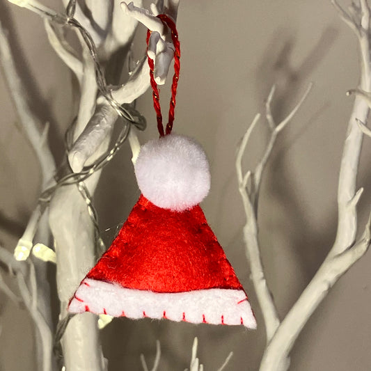 Santa Hat Small Christmas Tree Decoration