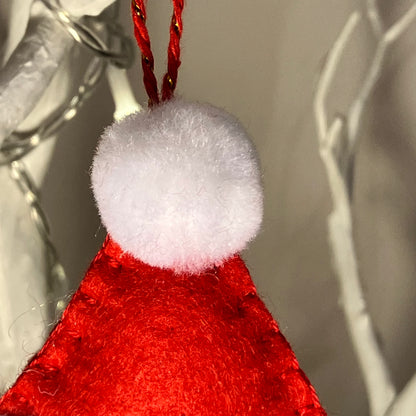 Santa Hat Small Christmas Tree Decoration
