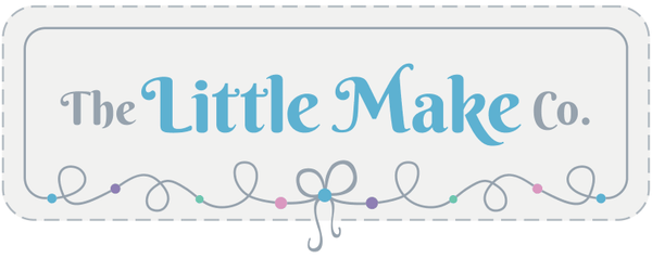 The Little Make Co. logo with a decorative border and colorful beads.